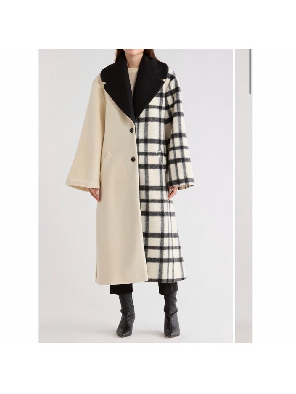 Anthropologie Hutch The Kallie Notched Lapel Mixed Print Coat NWT Medium